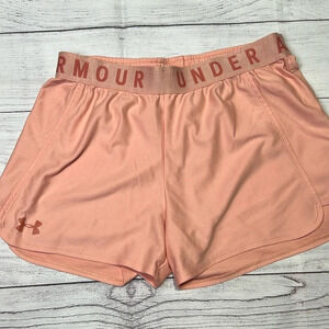 Under Armour athletic shorts pink size small